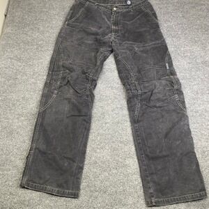 Diesel Italy Mens Pants Faded Black Reinforced Knee Utility Gorp Work Size 34